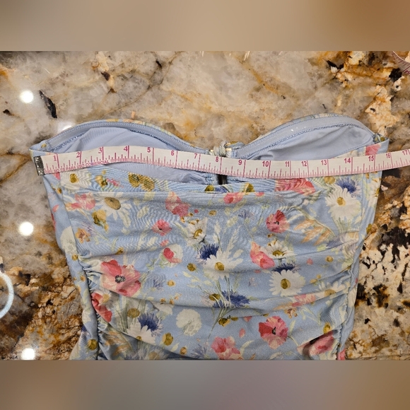 Zimmermann Lucky Floral Ruched One-Piece Swimsuit - Picture 10 of 12